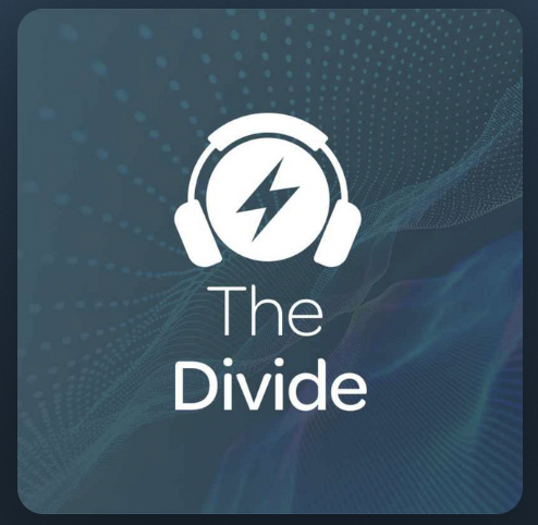 logo for the divide podcast