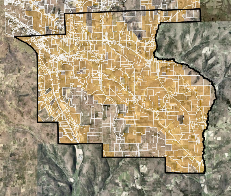 Town of Caroline Broadband Coverage, 2/3/25