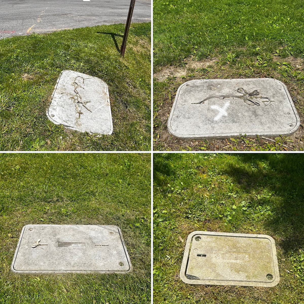 Four different handhole sizes in Dryden