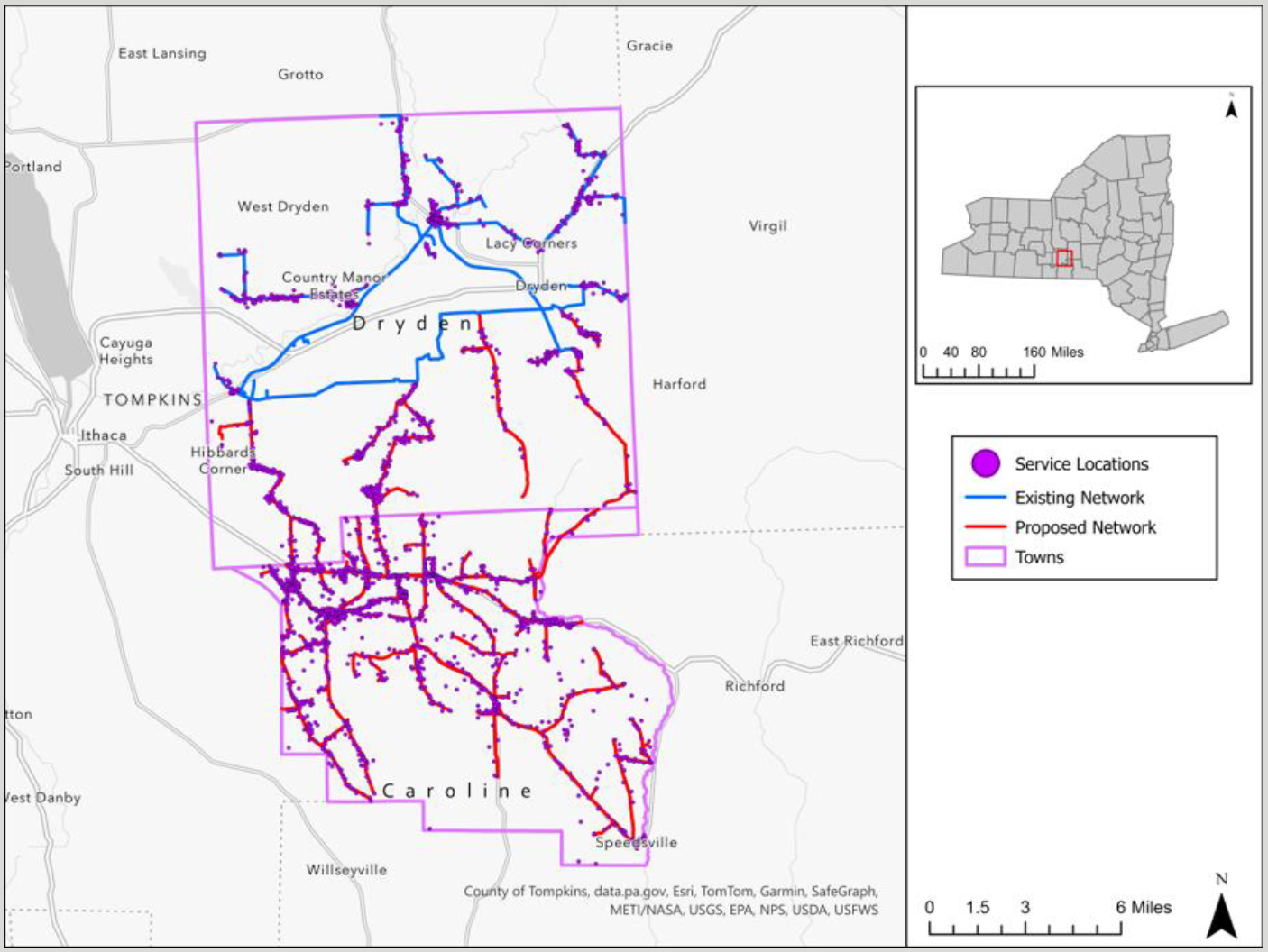 MIP Grant Program Map of Dryden and Caroline